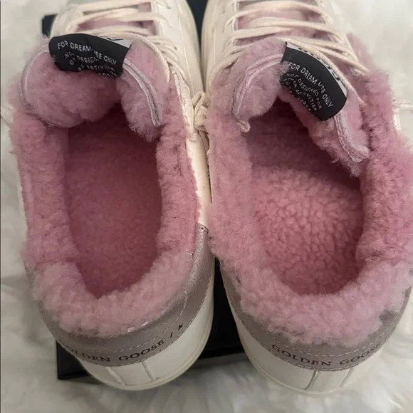 GGDB Pink and White Shearling Sneakers. Brand new - Picture 5 of 6